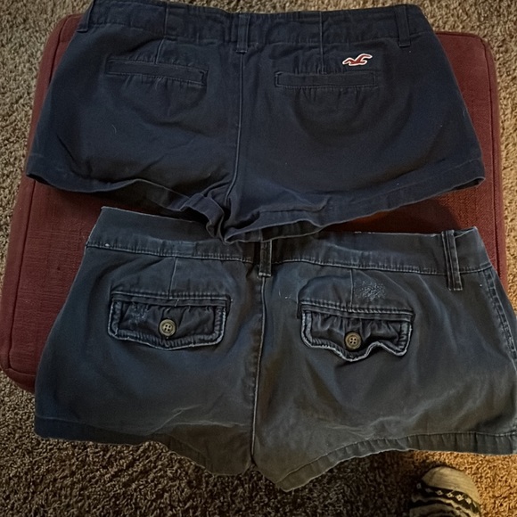 Girls Shorts 2 Pairs Hollister & AF - Picture 4 of 6